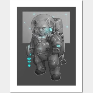 Catstronaut Posters and Art